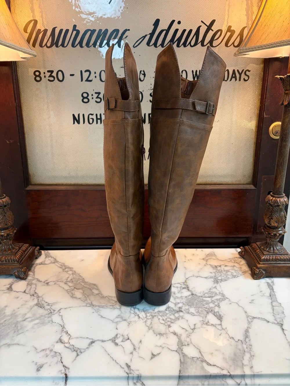 Breckelles Tall Brown Over-the-Knee Riding Boots